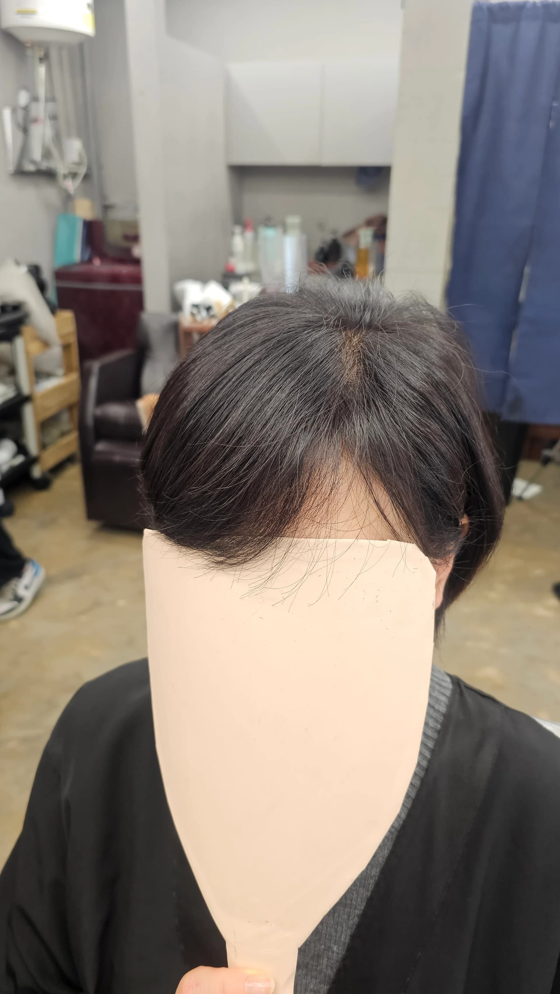 볼륨업 뿌리염색 시술 전후 비교 - 리턴헤어